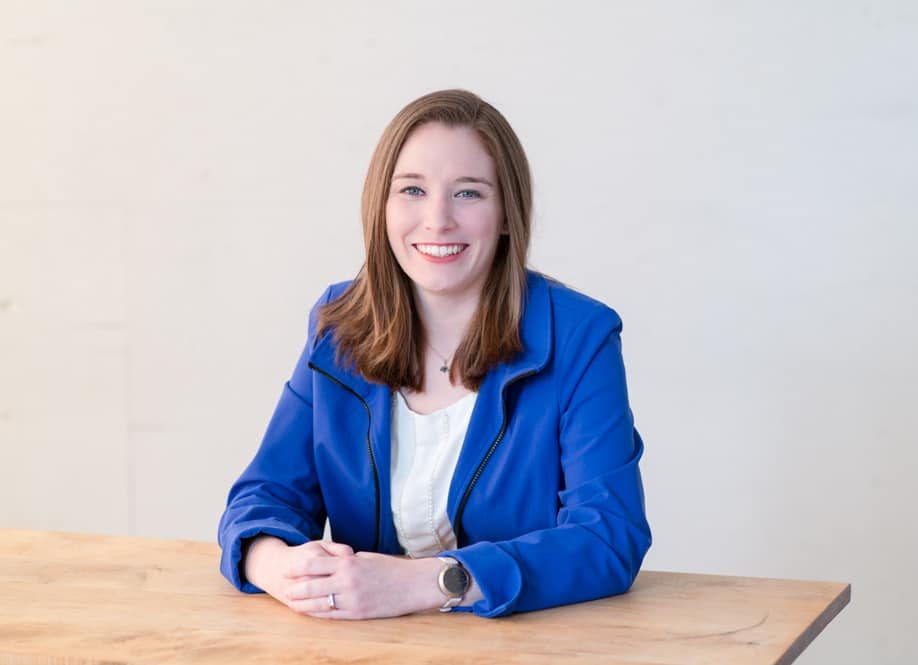 a person sitting on a table