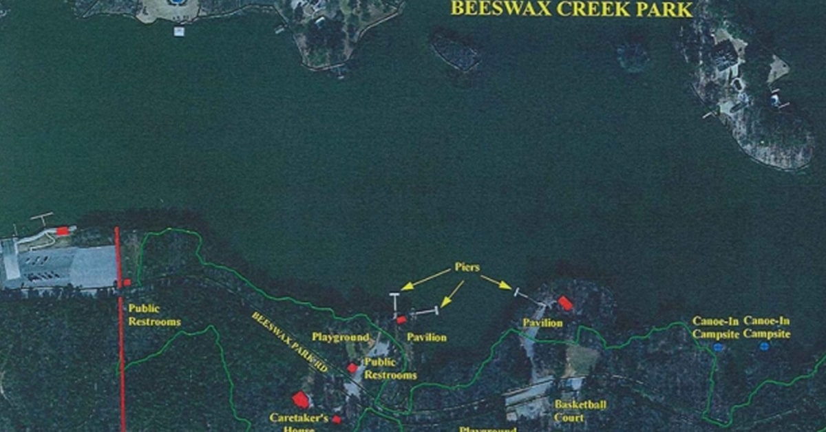 Beeswax Creek Park map