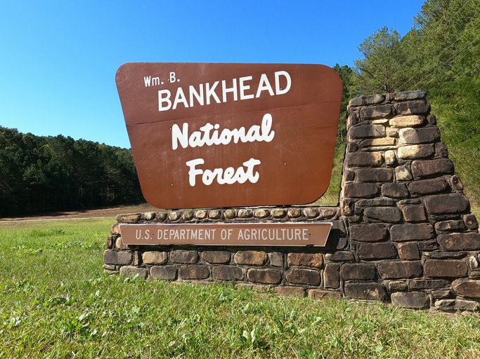 Bankhead National Forest sign