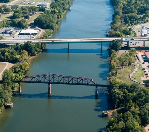 A Bridge Over A Body Of Water