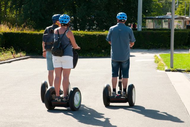 People On A Segway Tour