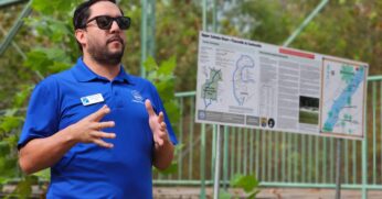 ASRT Executive Director Speaking At Cahaba River Sign Installation