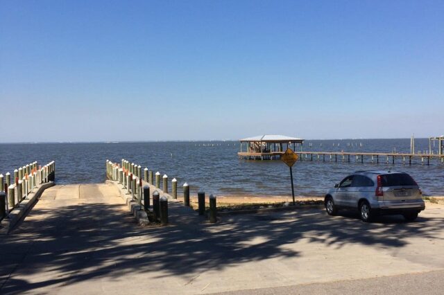 A pier in Alabama's coastline