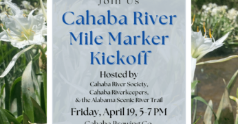 Cahaba River Mile Marker Kickoff Flyer